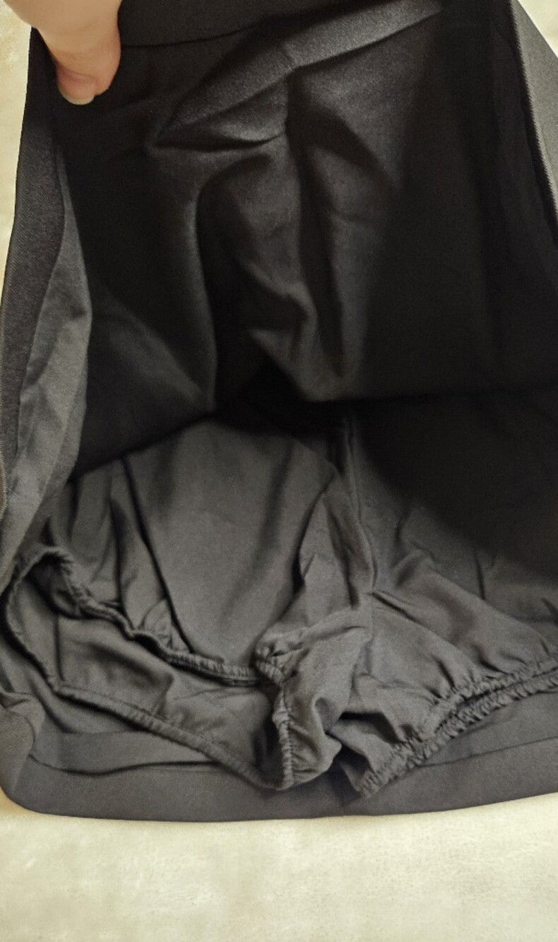 Black Mini Skirt with Clean Waistband - Picture 6 of 10